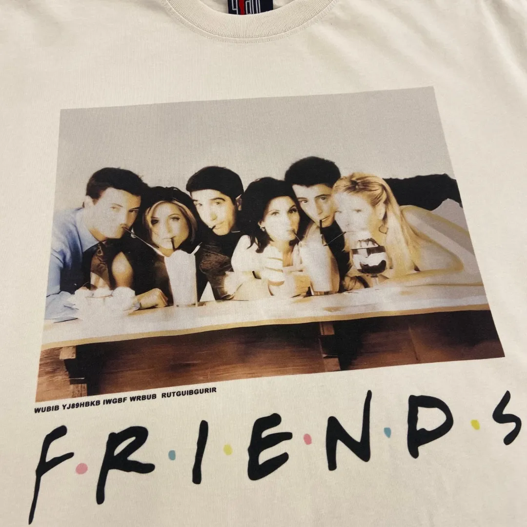 Retro vintage short-sleeved T-shirt from Saint Michael Fabric: Double yarn 240g Style number: S832 Size: S-M-L-XL Color: Off-white Price: P110